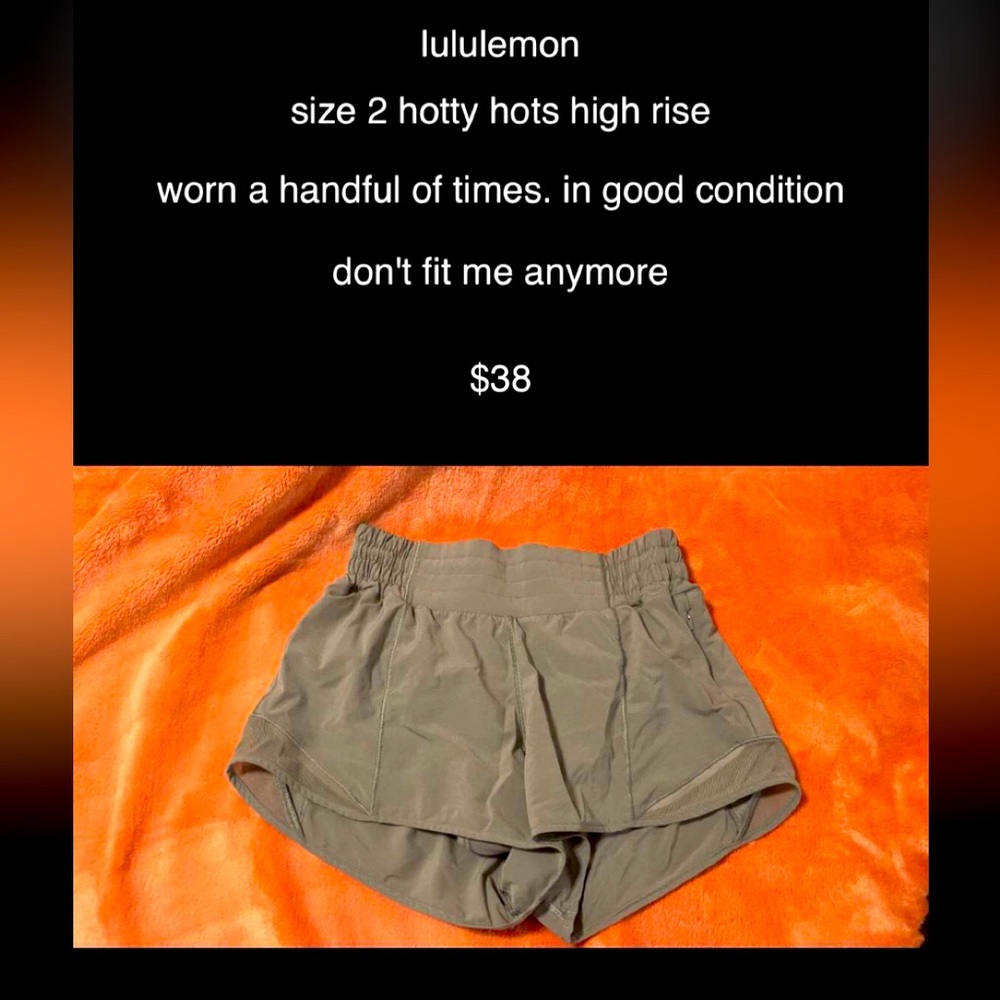 size 2 lulu shorts